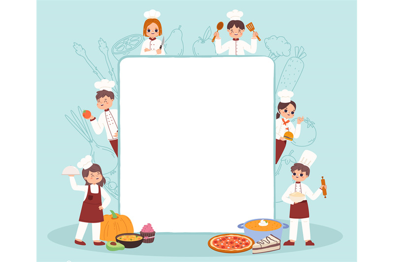 kids-cooking-fun-banner-children-in-chef-uniform-food-prepare-worksh