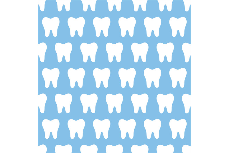 tooth-silhouette-seamless-pattern-stomatology-teeth-fabric-print-for