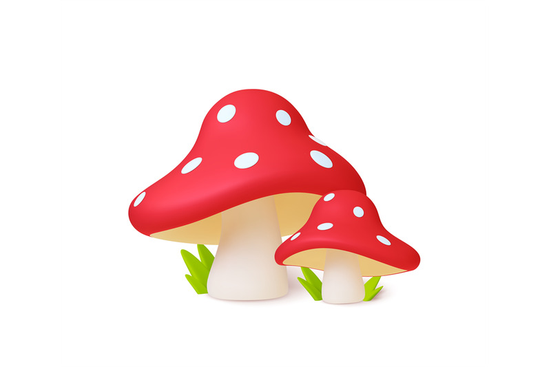 mushroom-3d-composition-amanita-isolated-realistic-elements-autumn-f