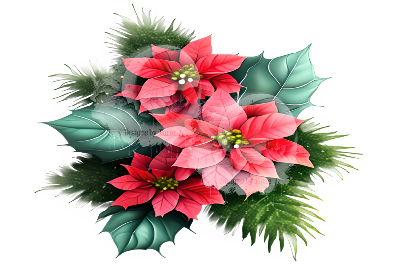 eight-christmas-poinsettia-graphics-png