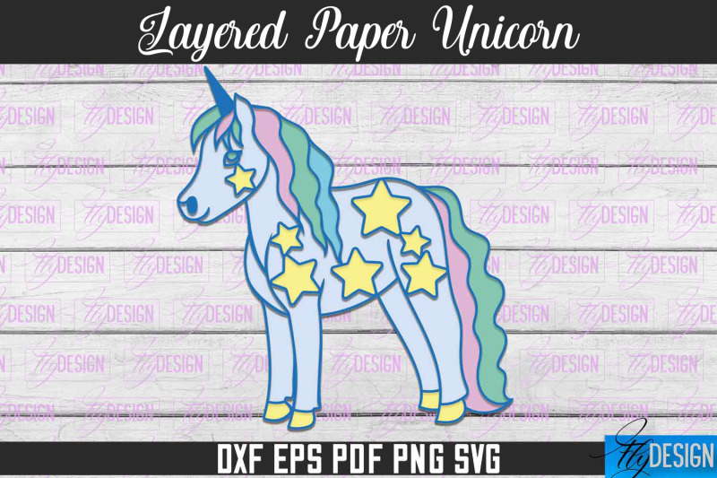 layered-paper-unicorn-unicorn-paper-cut-svg-file