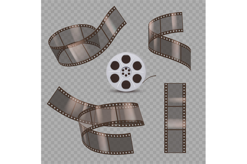 movie-tape-twisted-photography-or-cinema-straight-stripped-tape-studi