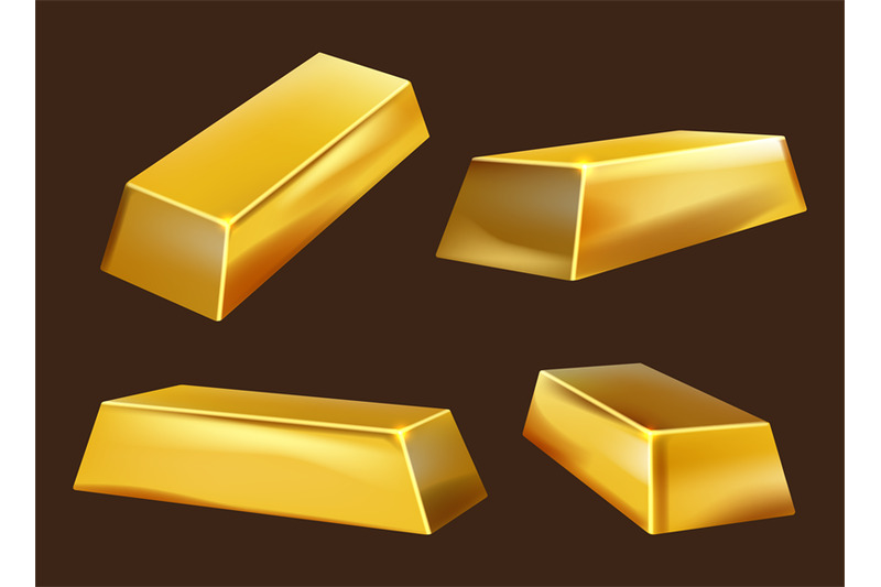 golden-bars-yellow-realistic-bricks-money-luxury-symbols-decent-vecto