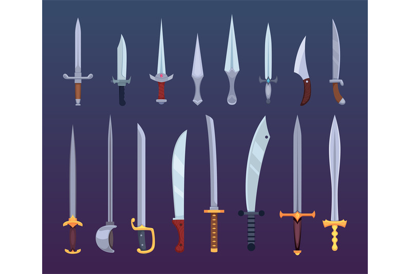 swords-fairytale-weapons-for-battle-cartoon-war-with-cutting-and-stab