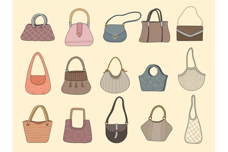 purses-stylized-fashioned-bags-textile-grocery-mesh-recent-vector-sho