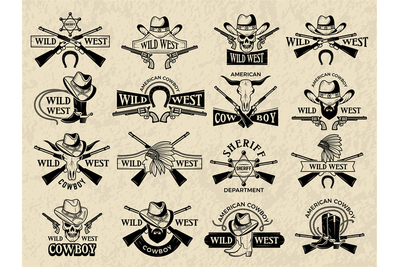 wild-west-badges-cowboy-and-sheriff-symbols-guns-and-bullets-retro-ol