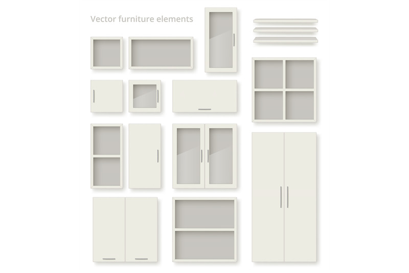 furniture-elements-tables-shelves-wardrobe-bed-decent-vector-realisti