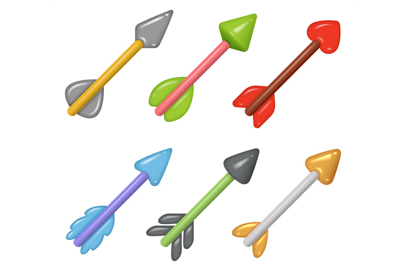 arrows-stylized-game-symbols-perky-arrows-collection-decent-vector-se