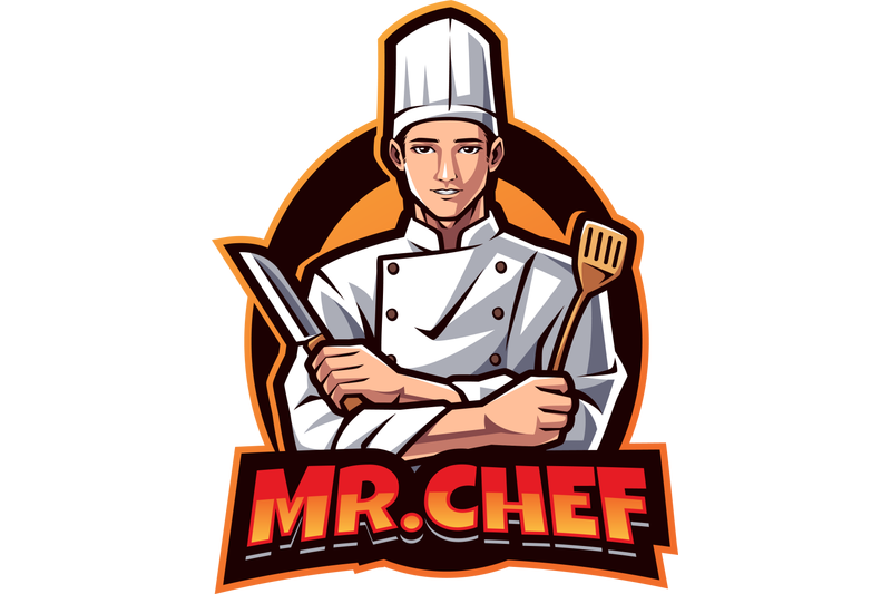 mr-chef-esport-mascot-logo-design