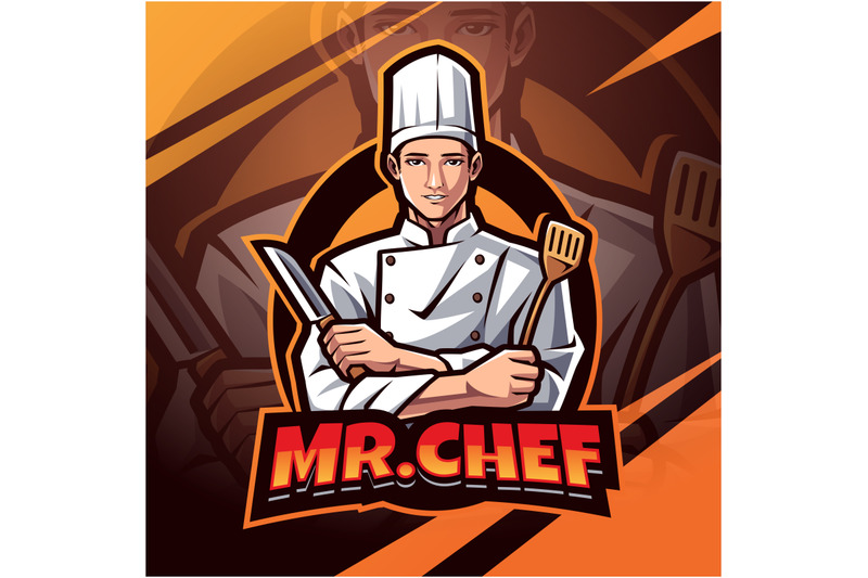 mr-chef-esport-mascot-logo-design
