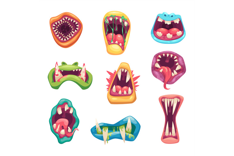 mouth-monsters-scary-angry-creatures-different-emotions-expression-mo