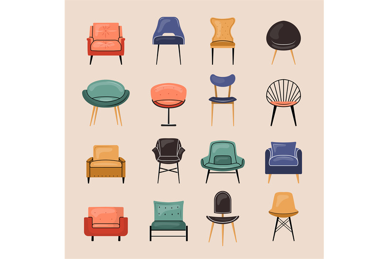 chairs-sitting-furniture-collection-in-different-style-recent-vector