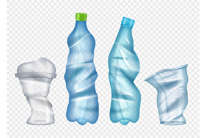 plastic-garbage-coffee-damaged-cups-and-bottles-crush-plastic-crumple