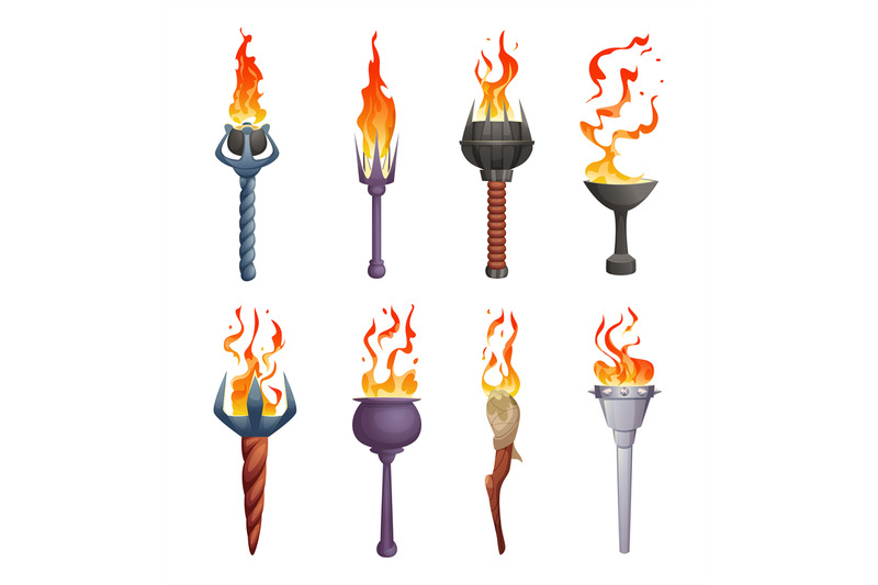 torch-flame-various-stick-with-burning-flame-ancient-illumination-too