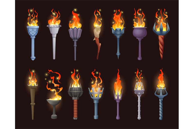 burning-torch-light-game-asset-tools-stick-burning-flame-exact-vector