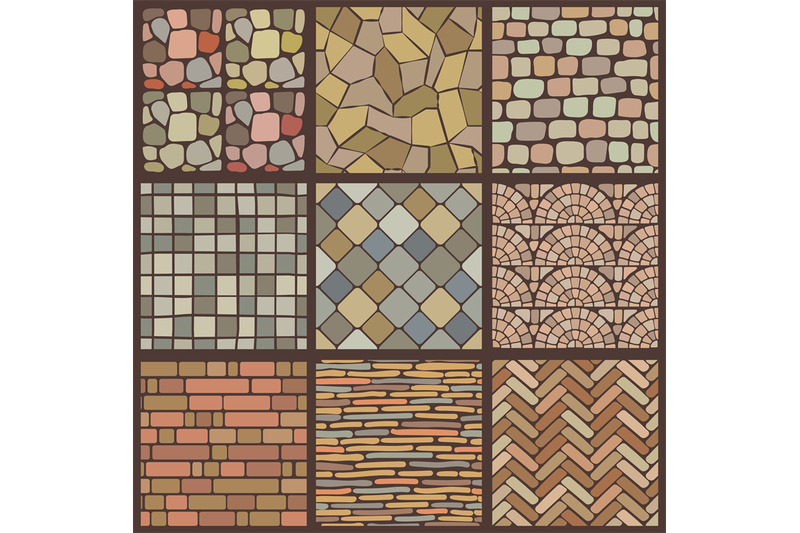 paving-textures-seamless-pattern-of-pavement-stones-recent-vector-wal