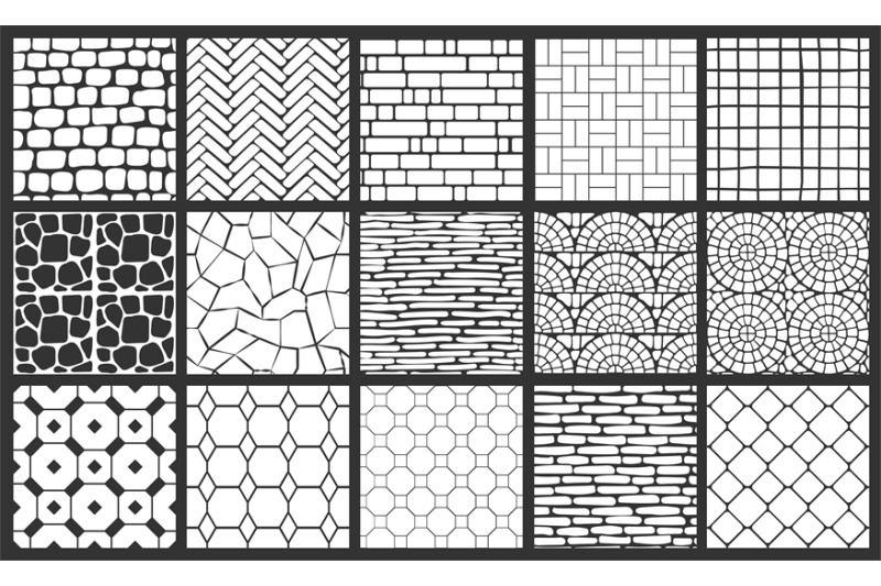 pavement-pattern-black-ink-seamless-illustrations-of-wall-and-road-su