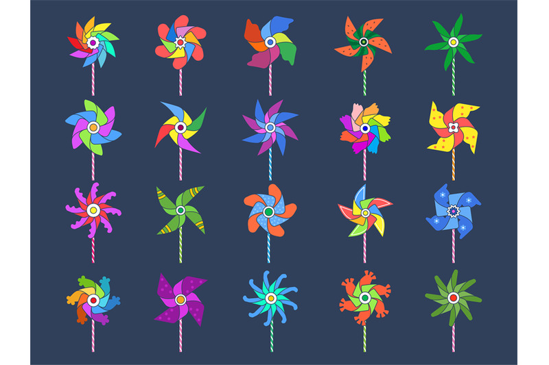 windmill-toys-colored-spinners-for-kids-recent-vector-origami-summer