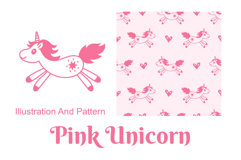pink-unicorn-illustration-and-pattern
