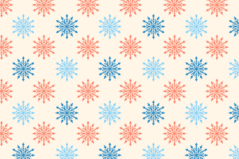 winter-snowflakes-seamless-pattern