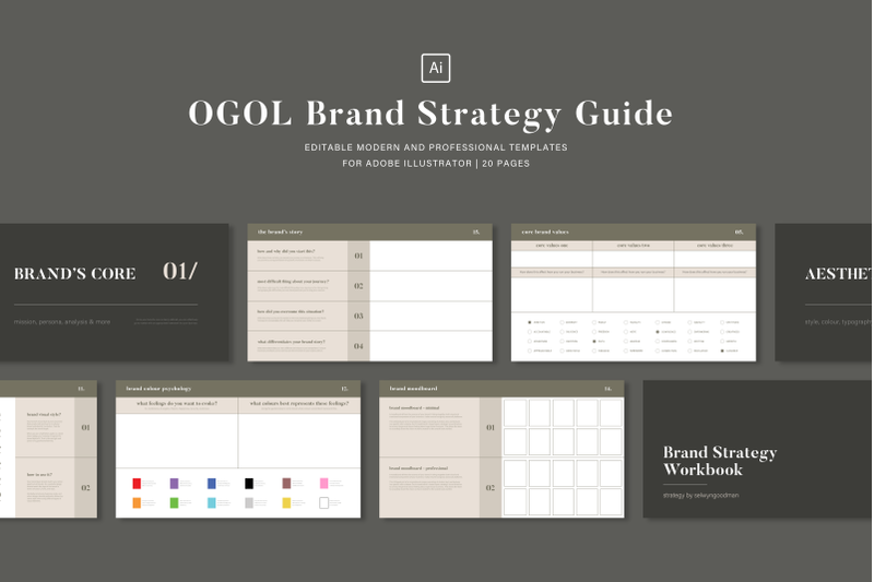 ogol-brand-strategy-workbook-template-adobe-illustrator
