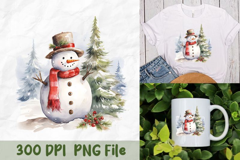 snowman-in-winter-scene-png