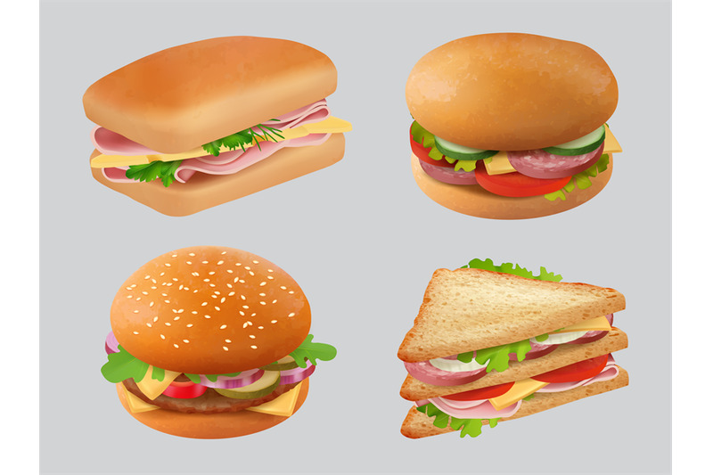 realistic-sandwich-fast-food-burgers-bun-with-vegetables-and-meat-dec