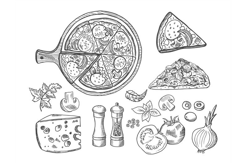 pizza-doodles-italian-pizzas-slices-bread-outline-hand-drawn-sketch-i