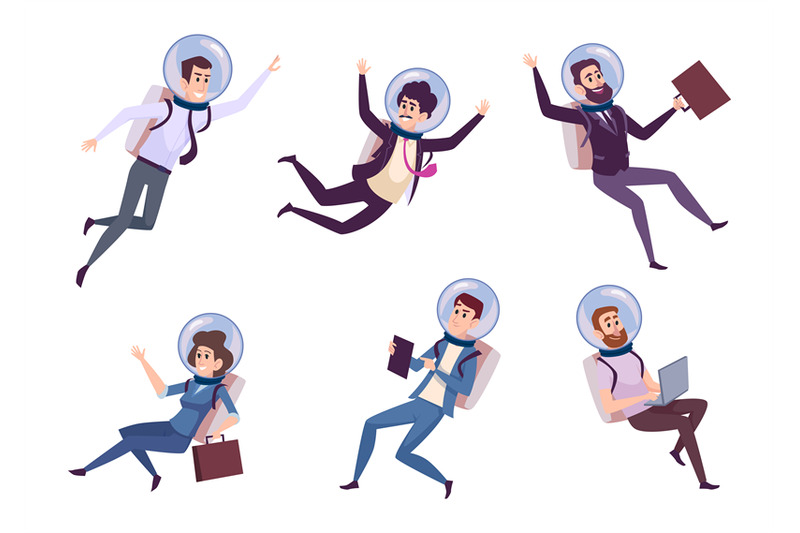 business-astronaut-male-and-female-flying-characters-with-business-to