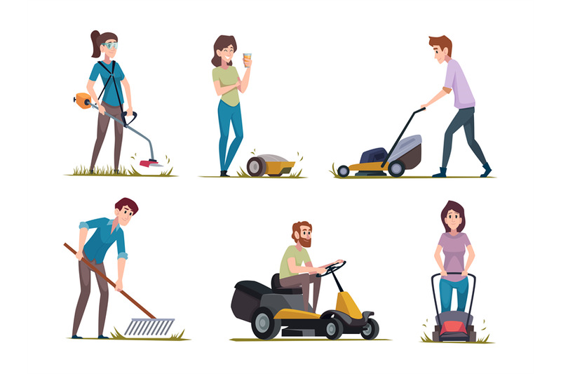 grass-care-male-and-female-characters-cutting-green-grass-with-lawn-m