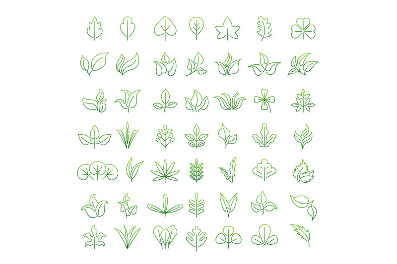 leaf-icon-autumn-or-garden-symbols-stylized-leaf-pictures-recent-vect