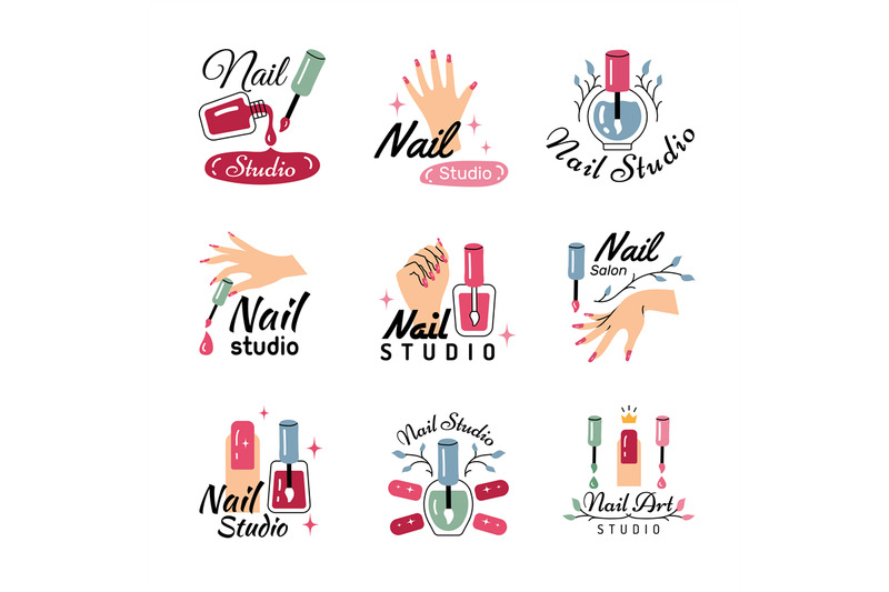 nail-salon-logo-business-badges-for-woman-fashioned-beauty-manicure-s