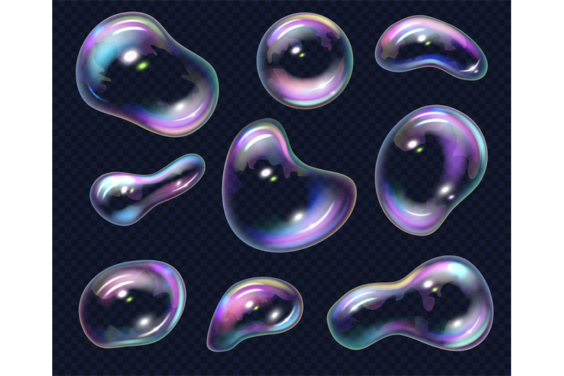 foam-bubbles-transparent-soap-bubbles-different-shapes-decent-vector