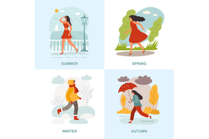 four-seasons-summer-winter-spring-and-autumn-concept-outdoor-landscap