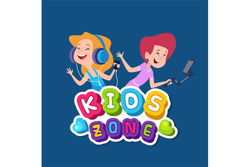 kids-zone-logo-colored-template-with-funny-lettering-title-for-kids-p