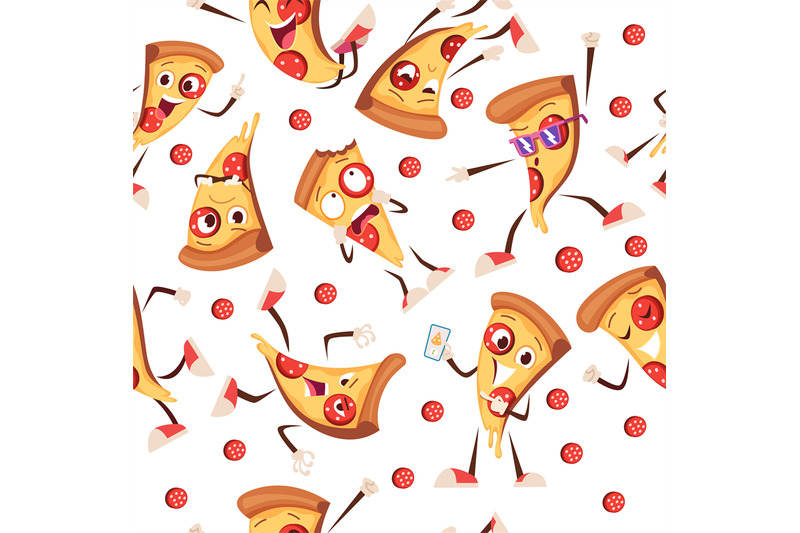 pizza-pattern-different-sliced-pizza-mascots-various-action-poses