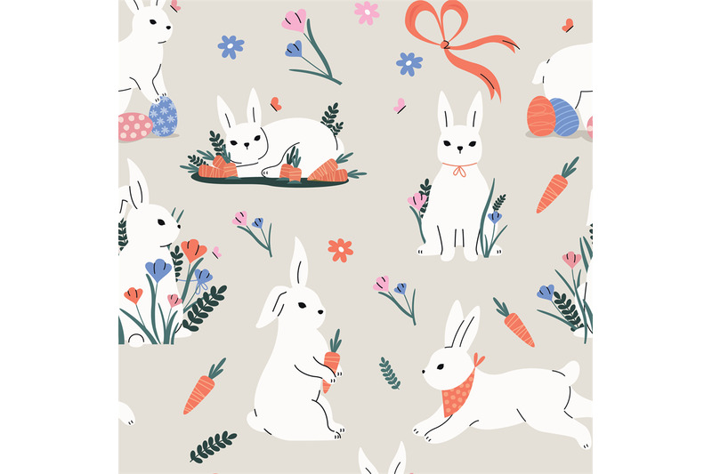 cute-rabbits-pattern-seamless-print-of-cartoon-colorful-hare-heads-c