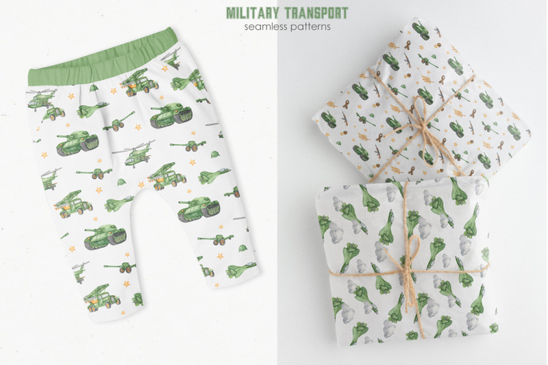 military-transport-watercolor
