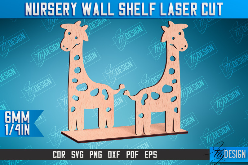 nursery-wall-shelf-laser-cut-giraffe-design-cnc-files