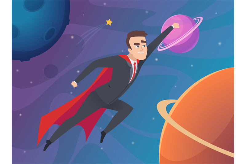 superhero-businessman-flying-in-universe-space-landscape-with-planets