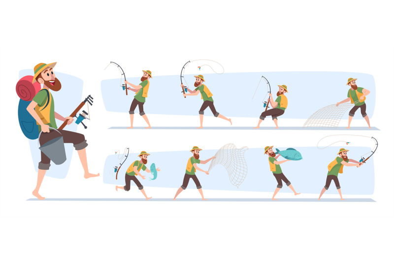 fishing-summer-hobby-outdoor-fisherman-in-action-poses-exact-vector-c