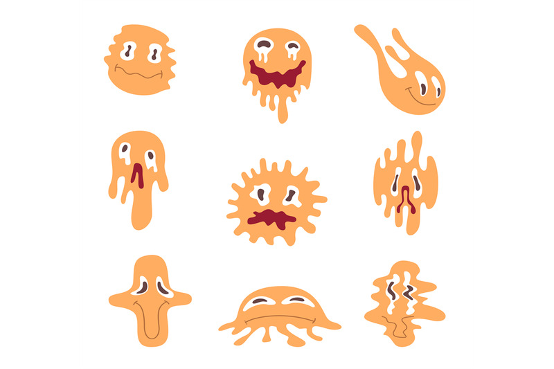 distorted-smiles-funny-emoticons-falling-and-liquid-exact-vector-abst