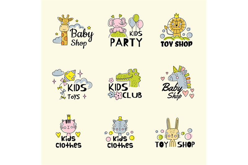 baby-logo-kids-badges-and-symbols-with-place-for-text-cute-funny-embl