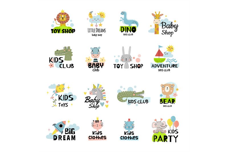 baby-labels-funny-and-cute-symbols-for-kids-playground-or-education-p