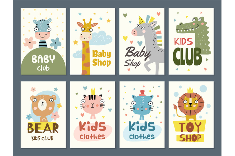 kids-cards-birthday-placards-holiday-invitation-templates-children-fu