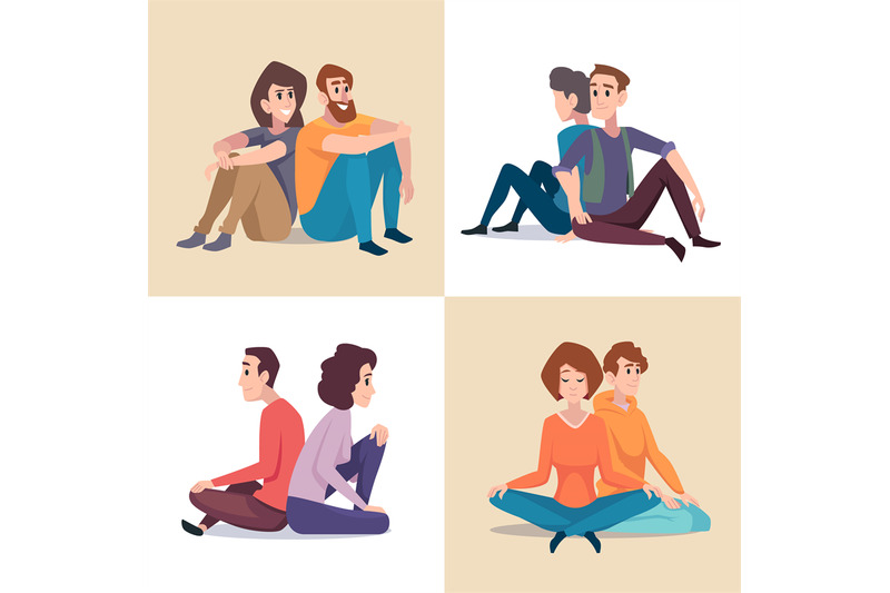 couple-sitting-male-and-female-people-sitting-in-different-poses-vec