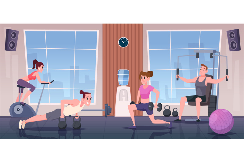 gym-interior-sport-activity-in-fitness-center-exact-vector-background