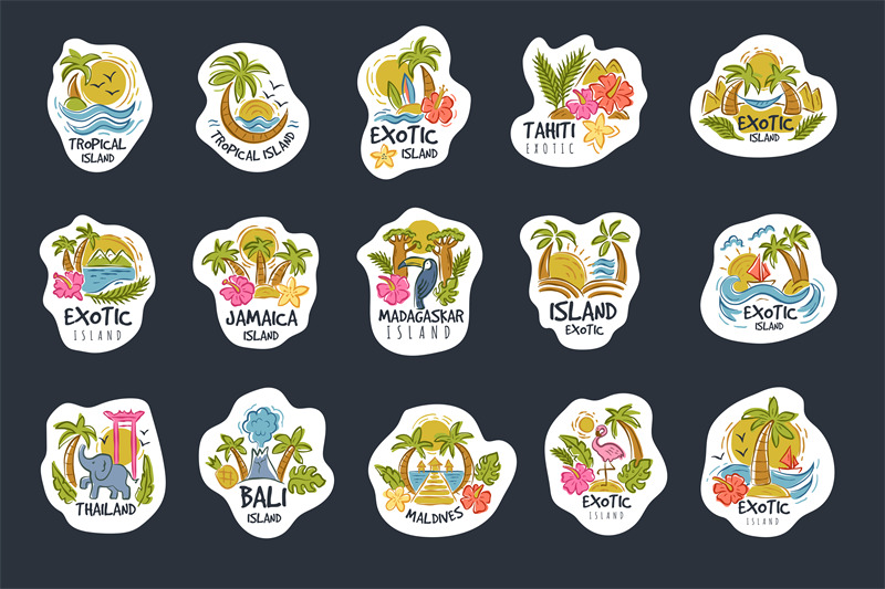 island-badges-exotic-places-on-beach-for-beautiful-relax-time-recent