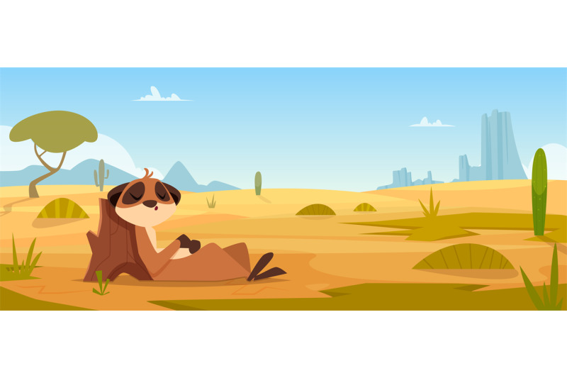 african-background-meerkats-standing-in-tropical-landscape-exact-vect