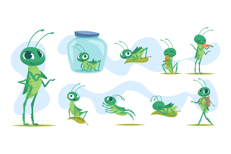 grasshopper-colored-insects-grasshopper-jumping-in-grass-exact-vector